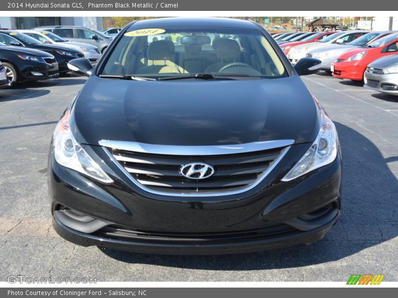 Phantom Black Metallic / Camel 2014 Hyundai Sonata GLS