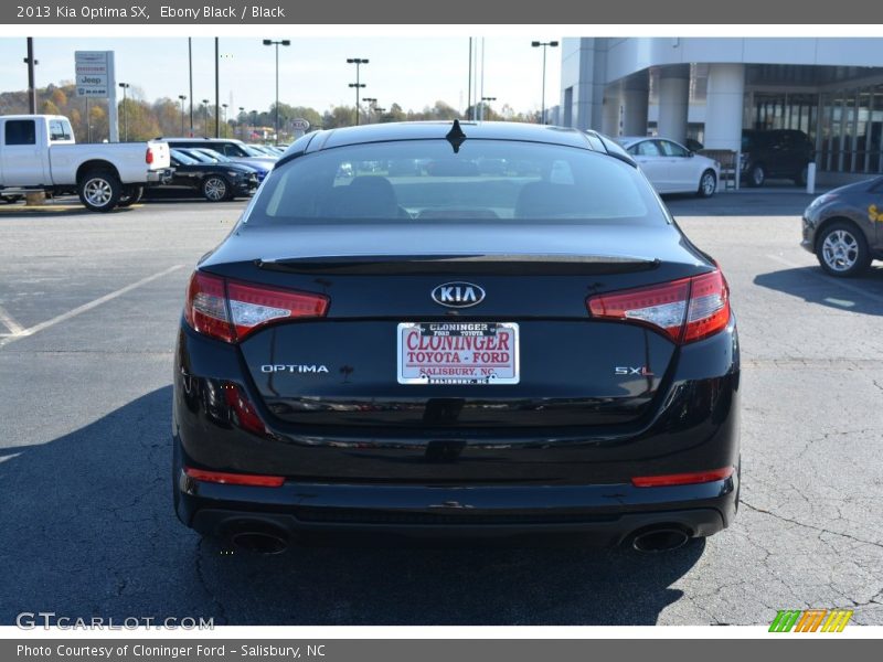 Ebony Black / Black 2013 Kia Optima SX