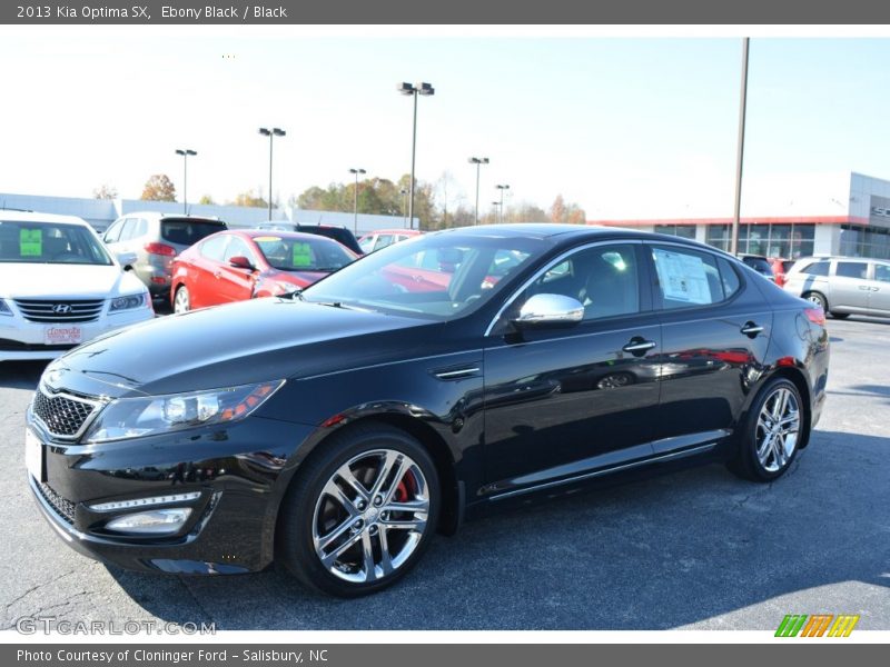 Ebony Black / Black 2013 Kia Optima SX