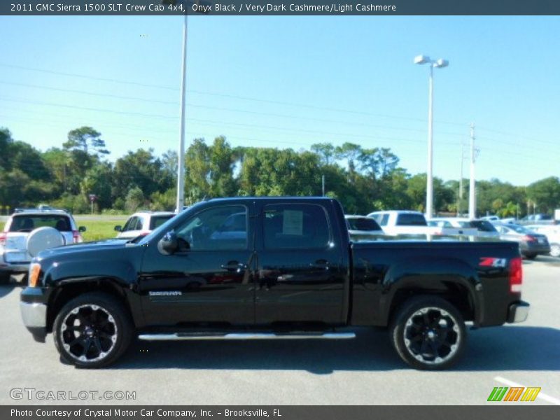 Onyx Black / Very Dark Cashmere/Light Cashmere 2011 GMC Sierra 1500 SLT Crew Cab 4x4