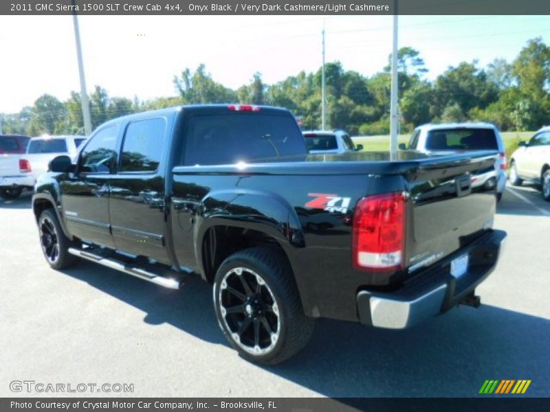 Onyx Black / Very Dark Cashmere/Light Cashmere 2011 GMC Sierra 1500 SLT Crew Cab 4x4