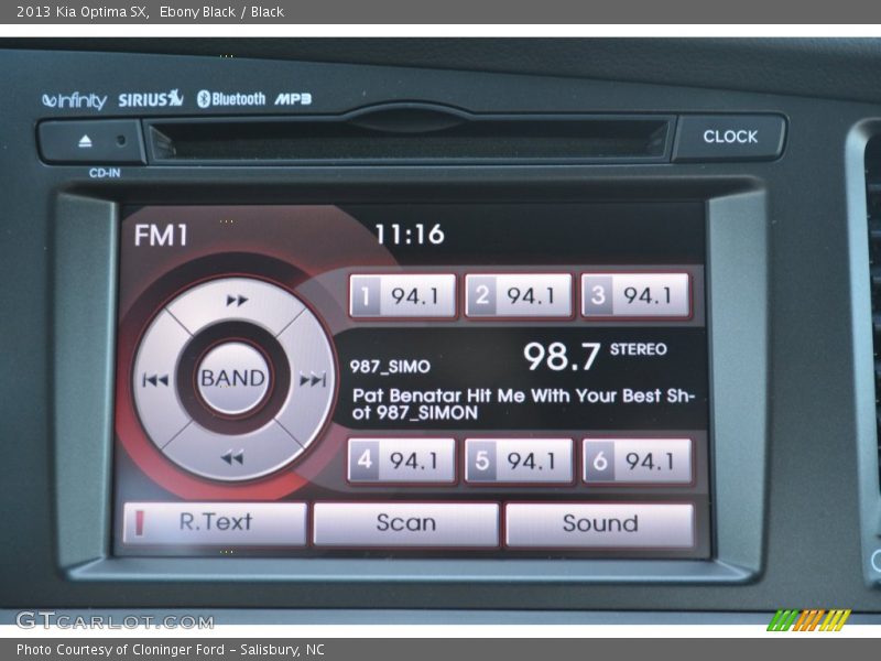 Ebony Black / Black 2013 Kia Optima SX