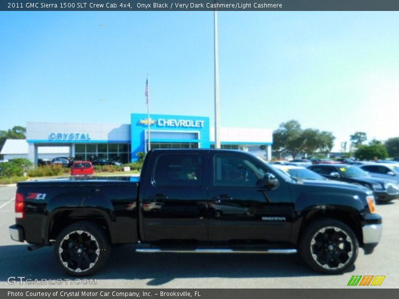 Onyx Black / Very Dark Cashmere/Light Cashmere 2011 GMC Sierra 1500 SLT Crew Cab 4x4
