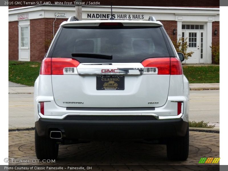 White Frost Tricoat / Saddle 2016 GMC Terrain SLT AWD