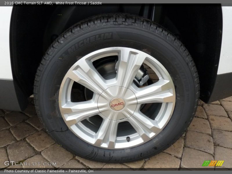 White Frost Tricoat / Saddle 2016 GMC Terrain SLT AWD