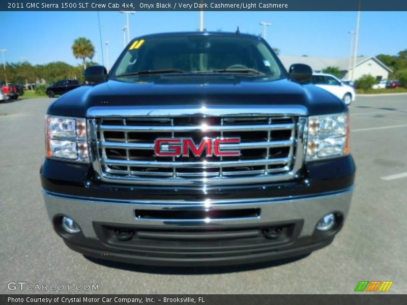 Onyx Black / Very Dark Cashmere/Light Cashmere 2011 GMC Sierra 1500 SLT Crew Cab 4x4