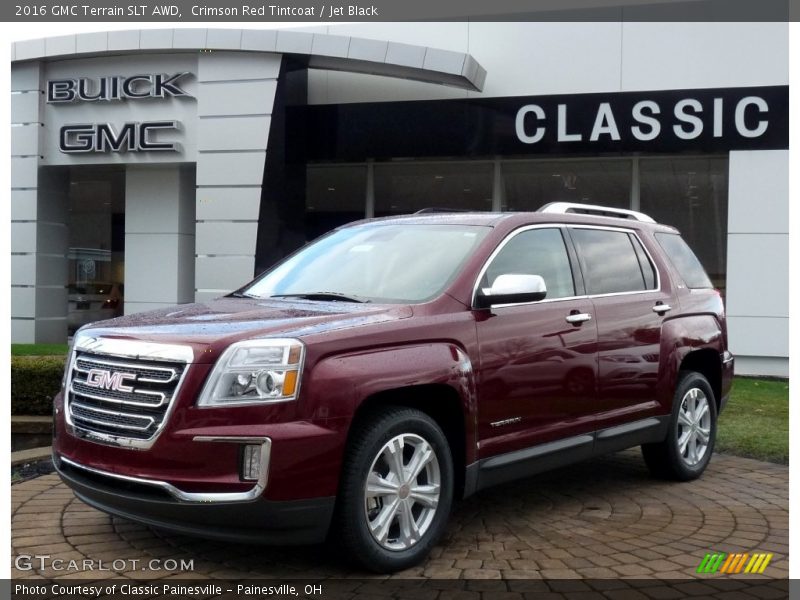 Crimson Red Tintcoat / Jet Black 2016 GMC Terrain SLT AWD