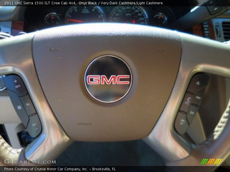 Onyx Black / Very Dark Cashmere/Light Cashmere 2011 GMC Sierra 1500 SLT Crew Cab 4x4