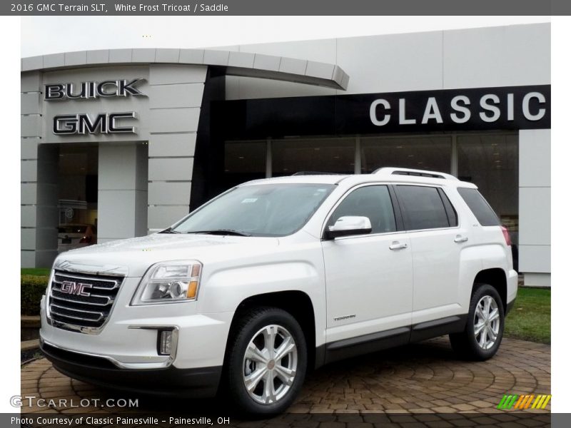 White Frost Tricoat / Saddle 2016 GMC Terrain SLT