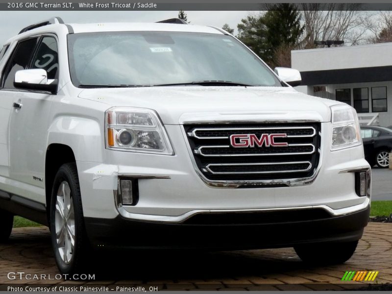 White Frost Tricoat / Saddle 2016 GMC Terrain SLT