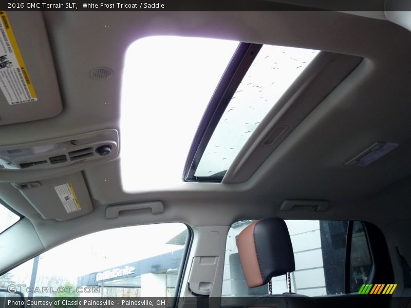 White Frost Tricoat / Saddle 2016 GMC Terrain SLT
