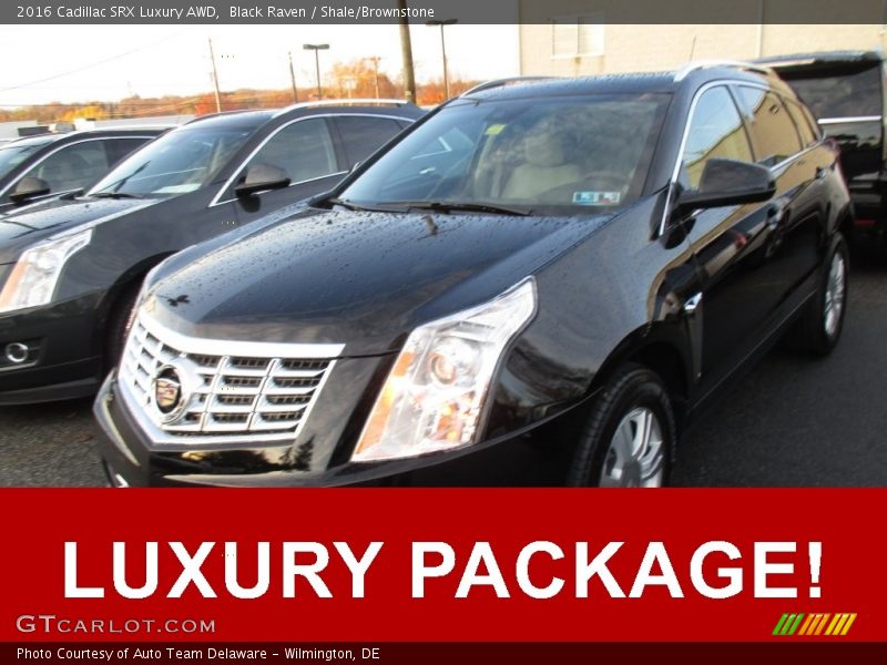 Black Raven / Shale/Brownstone 2016 Cadillac SRX Luxury AWD