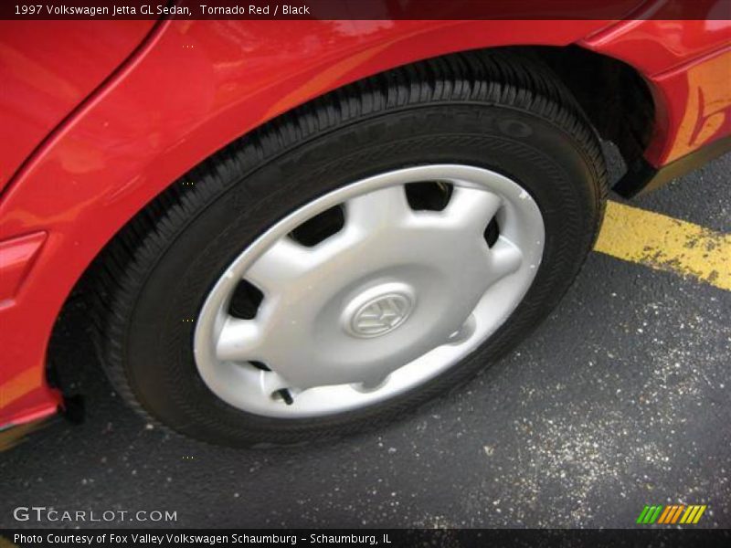Tornado Red / Black 1997 Volkswagen Jetta GL Sedan
