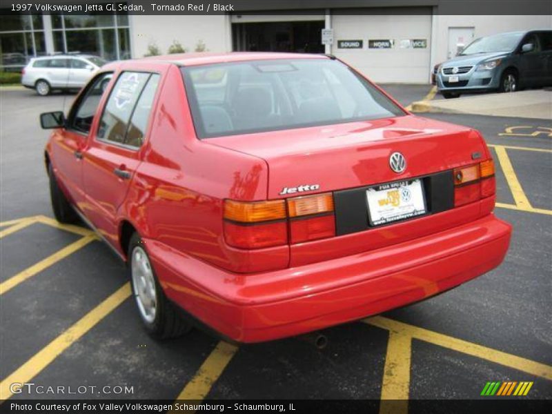 Tornado Red / Black 1997 Volkswagen Jetta GL Sedan