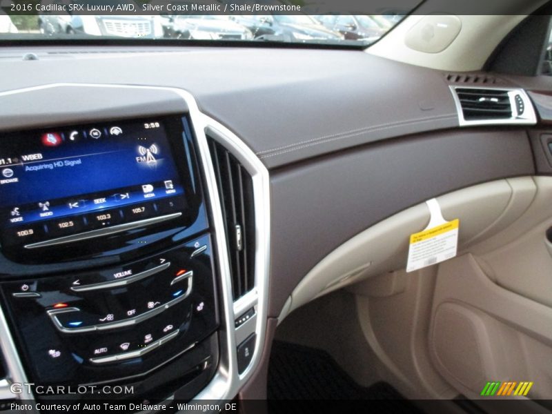 Silver Coast Metallic / Shale/Brownstone 2016 Cadillac SRX Luxury AWD