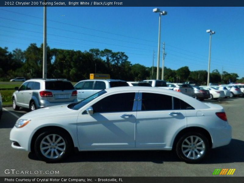 Bright White / Black/Light Frost 2012 Chrysler 200 Touring Sedan