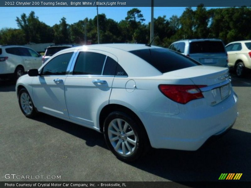 Bright White / Black/Light Frost 2012 Chrysler 200 Touring Sedan
