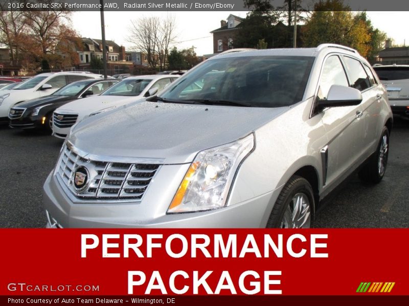 Radiant Silver Metallic / Ebony/Ebony 2016 Cadillac SRX Performance AWD