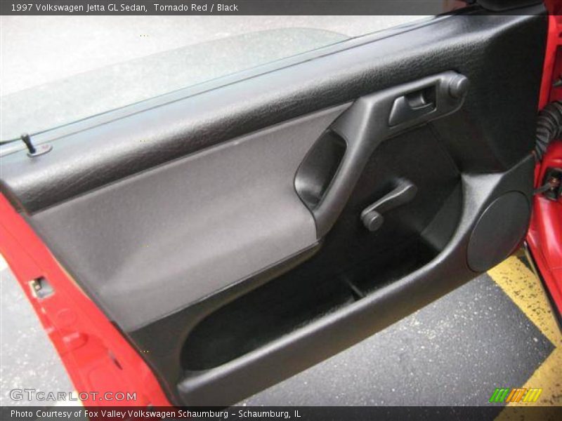 Tornado Red / Black 1997 Volkswagen Jetta GL Sedan