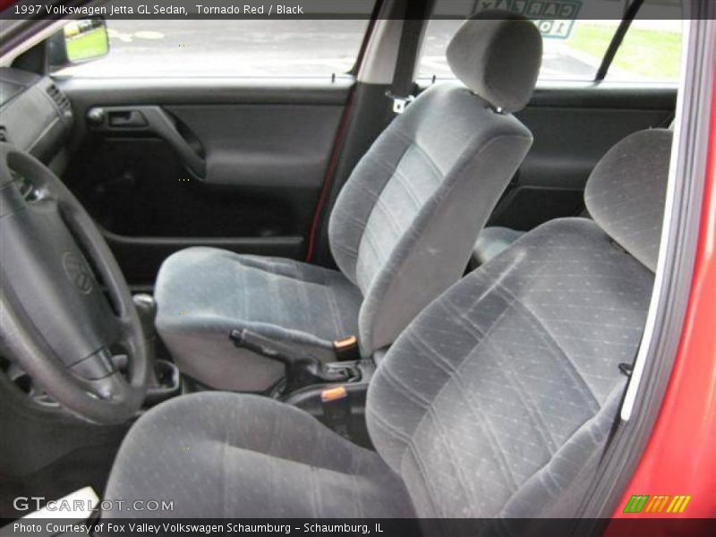 Tornado Red / Black 1997 Volkswagen Jetta GL Sedan