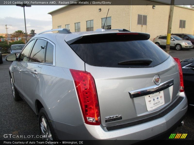 Radiant Silver Metallic / Ebony/Ebony 2016 Cadillac SRX Performance AWD