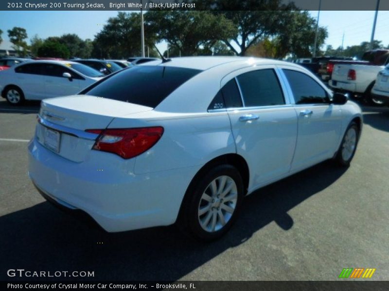 Bright White / Black/Light Frost 2012 Chrysler 200 Touring Sedan