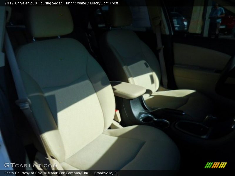 Bright White / Black/Light Frost 2012 Chrysler 200 Touring Sedan