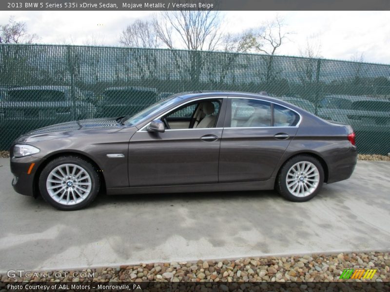 Mojave Metallic / Venetian Beige 2013 BMW 5 Series 535i xDrive Sedan