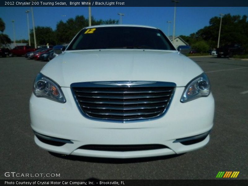 Bright White / Black/Light Frost 2012 Chrysler 200 Touring Sedan