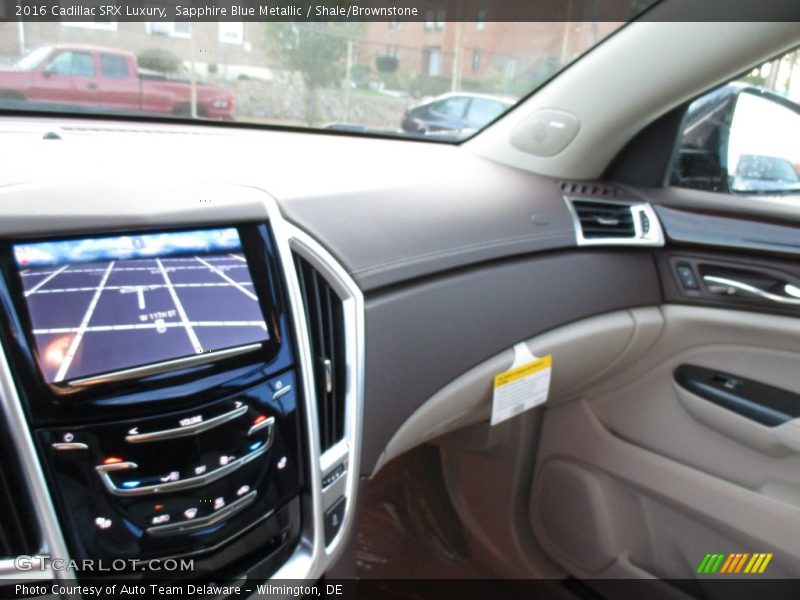 Sapphire Blue Metallic / Shale/Brownstone 2016 Cadillac SRX Luxury