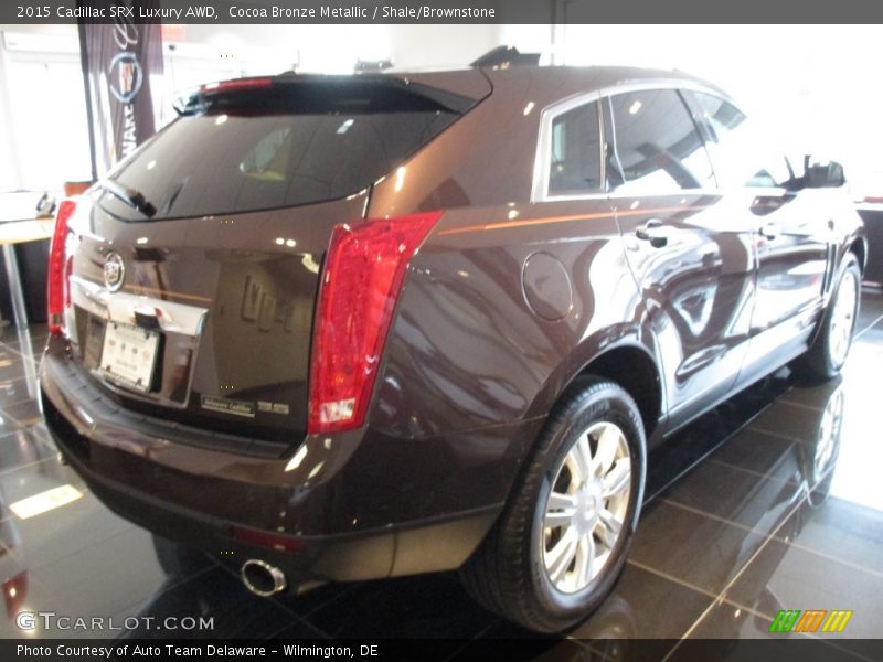 Cocoa Bronze Metallic / Shale/Brownstone 2015 Cadillac SRX Luxury AWD