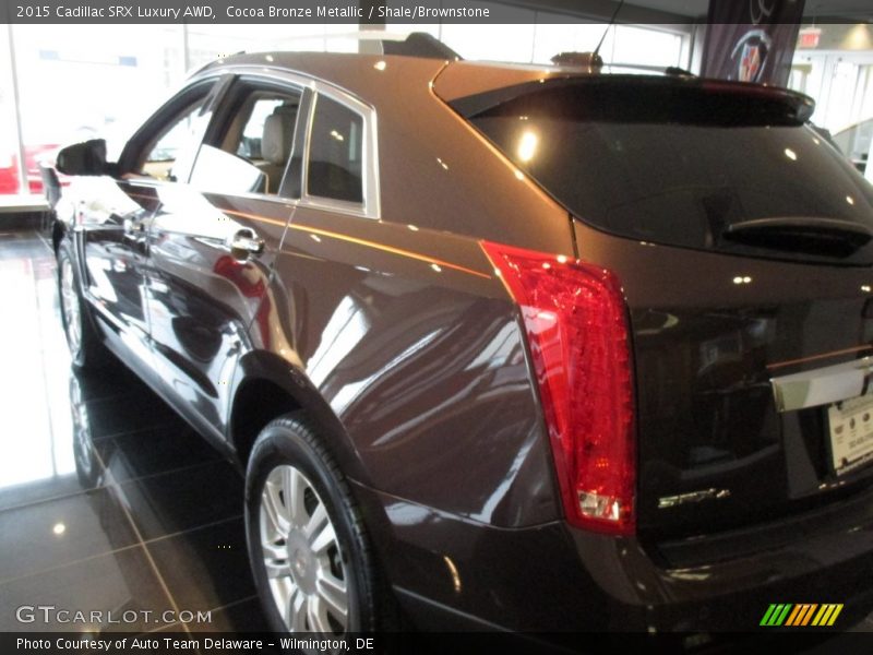 Cocoa Bronze Metallic / Shale/Brownstone 2015 Cadillac SRX Luxury AWD