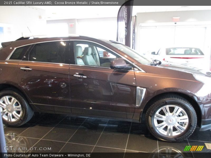 Cocoa Bronze Metallic / Shale/Brownstone 2015 Cadillac SRX Luxury AWD