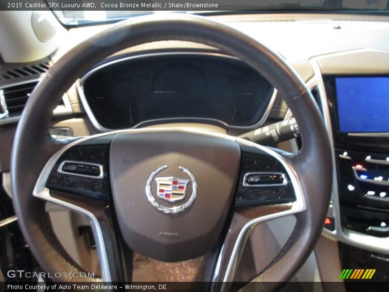 Cocoa Bronze Metallic / Shale/Brownstone 2015 Cadillac SRX Luxury AWD