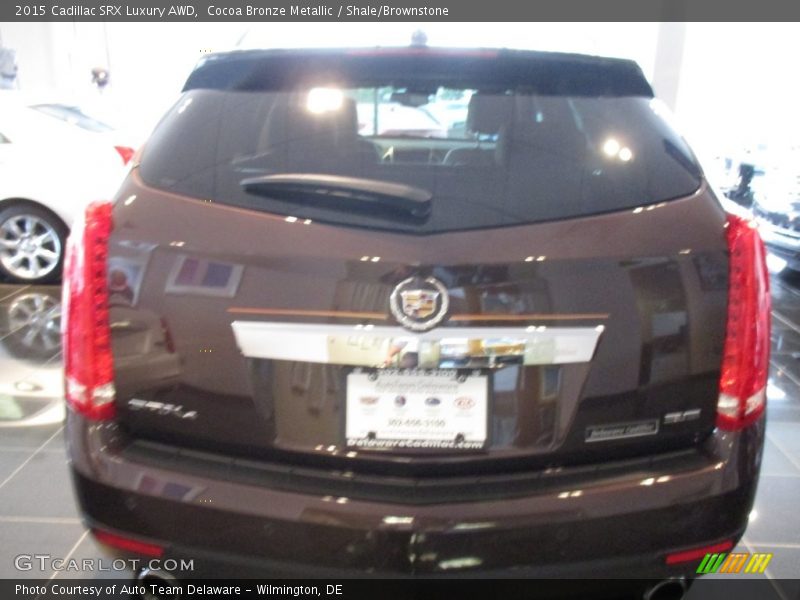 Cocoa Bronze Metallic / Shale/Brownstone 2015 Cadillac SRX Luxury AWD