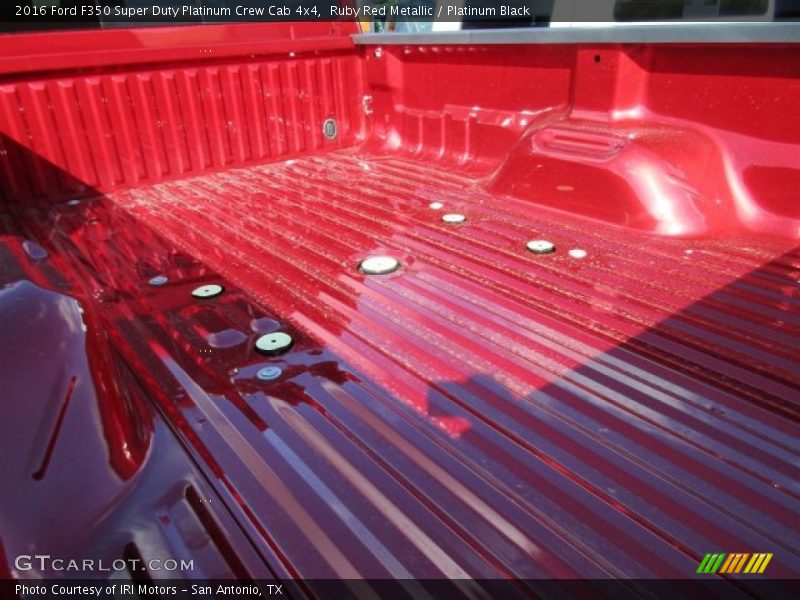 Ruby Red Metallic / Platinum Black 2016 Ford F350 Super Duty Platinum Crew Cab 4x4