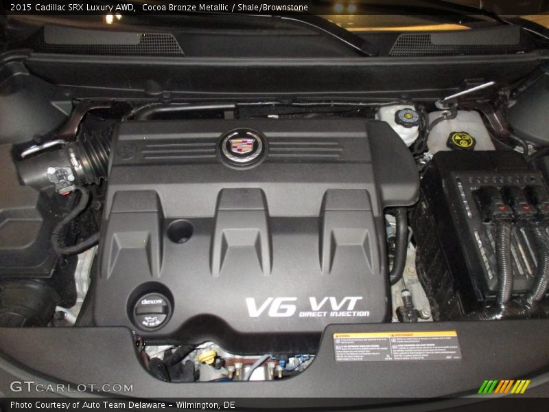 Cocoa Bronze Metallic / Shale/Brownstone 2015 Cadillac SRX Luxury AWD
