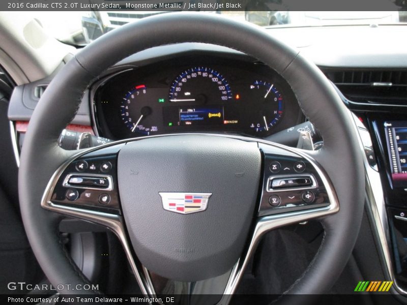 Moonstone Metallic / Jet Black/Jet Black 2016 Cadillac CTS 2.0T Luxury Sedan