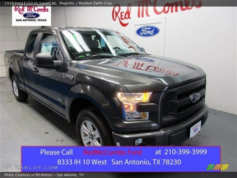 Magnetic / Medium Earth Gray 2016 Ford F150 XL SuperCab