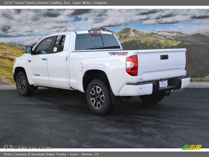 Super White / Graphite 2016 Toyota Tundra Limited CrewMax 4x4