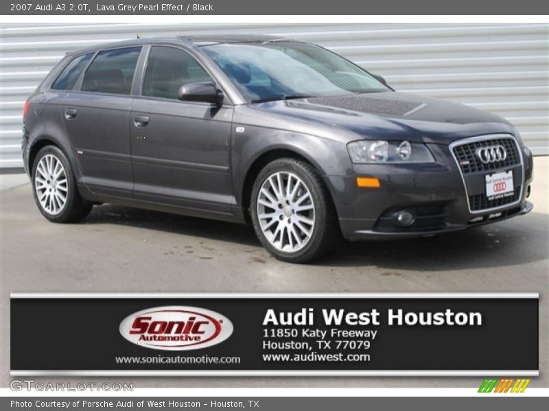 Lava Grey Pearl Effect / Black 2007 Audi A3 2.0T