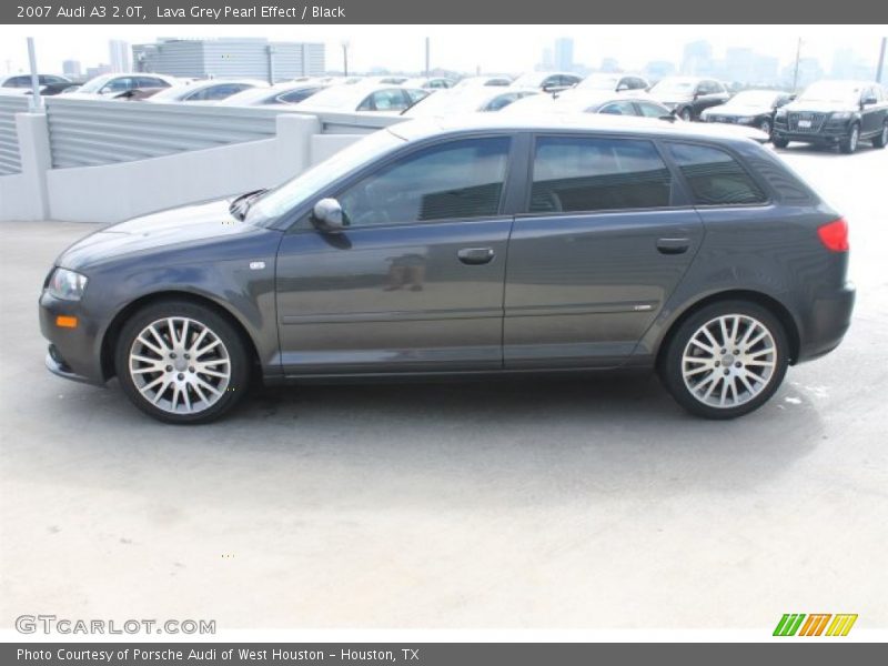 Lava Grey Pearl Effect / Black 2007 Audi A3 2.0T