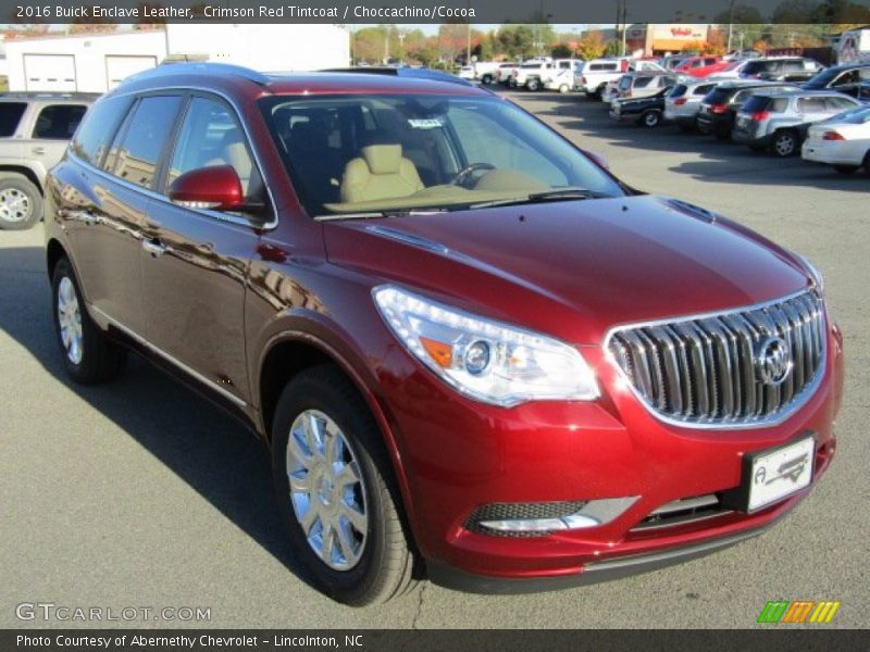 Crimson Red Tintcoat / Choccachino/Cocoa 2016 Buick Enclave Leather