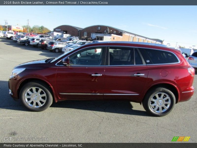 Crimson Red Tintcoat / Choccachino/Cocoa 2016 Buick Enclave Leather