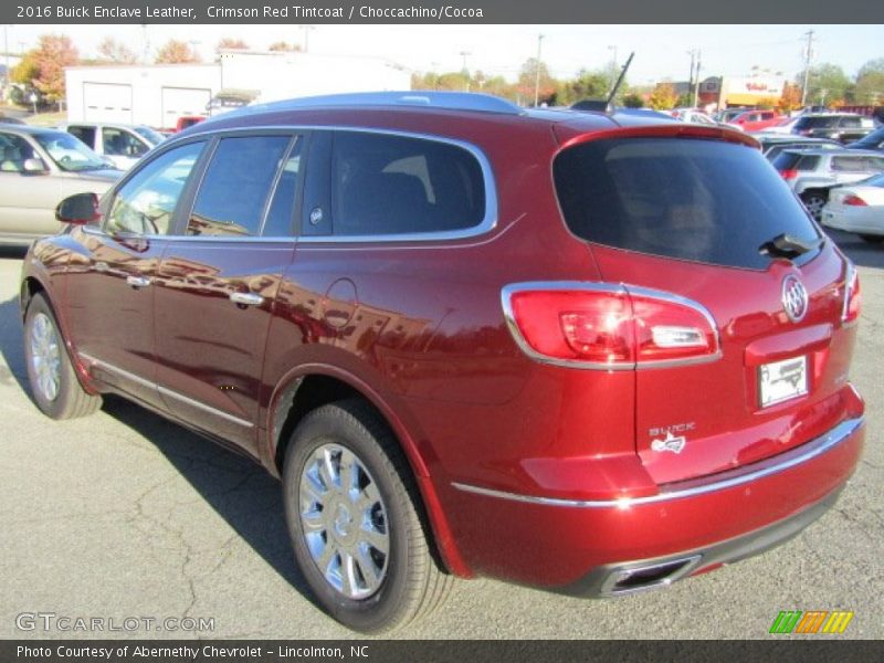 Crimson Red Tintcoat / Choccachino/Cocoa 2016 Buick Enclave Leather