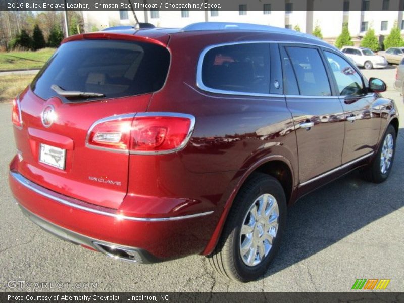Crimson Red Tintcoat / Choccachino/Cocoa 2016 Buick Enclave Leather