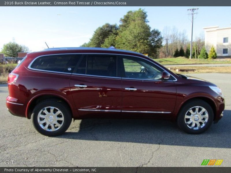 Crimson Red Tintcoat / Choccachino/Cocoa 2016 Buick Enclave Leather
