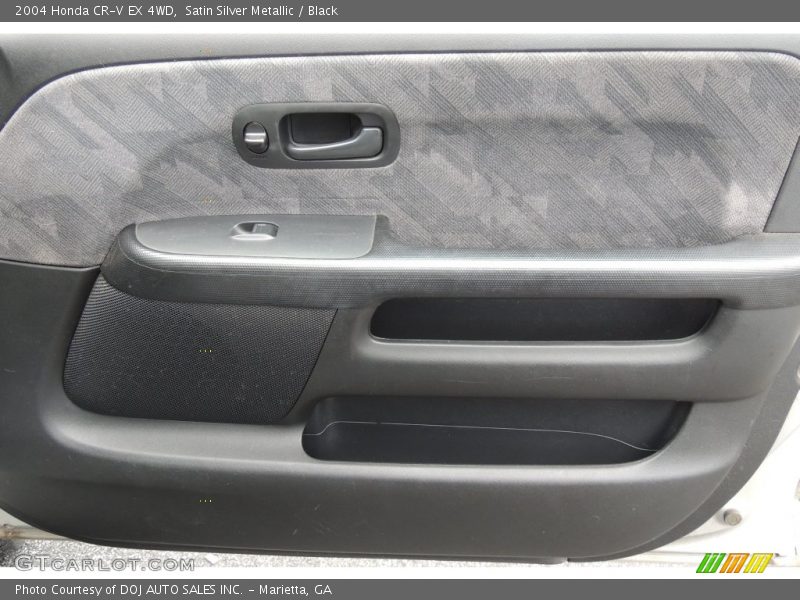 Satin Silver Metallic / Black 2004 Honda CR-V EX 4WD