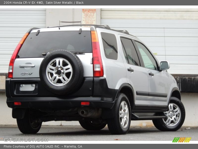 Satin Silver Metallic / Black 2004 Honda CR-V EX 4WD