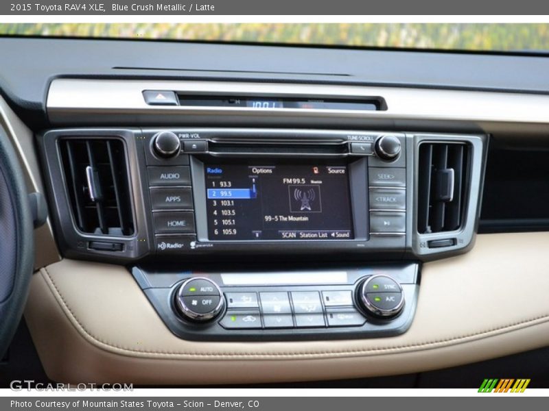 Blue Crush Metallic / Latte 2015 Toyota RAV4 XLE